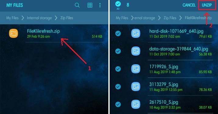 Cara Ekstrak File Zip Di Android Tanpa Aplikasi Klik Refresh Cara Ekstrak File Zip Di Android Tanpa Aplikasi Klik Refresh