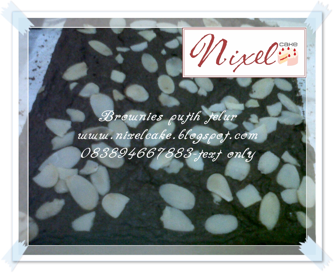 Nixel Cake Brownies Panggang Putih telur