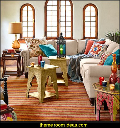Marrakesh Brass Hand-Embossed Accent Table Moroccan decorating ideas - Moroccan decor - Moroccan furniture - decorating Moroccan style - Moroccan themed bedroom decorating ideas - Exotic theme decorating - Sultans Palace - harem style bedrooms Arabian nights Moroccan bedroom furniture - moroccan wall decoration ideas Marrakesh Brass Hand-Embossed Accent Table
