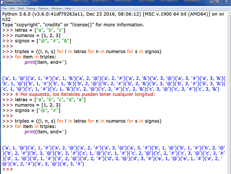 APRENDER A PROGRAMAR CON PYTHON: BUCLE FOR/IN