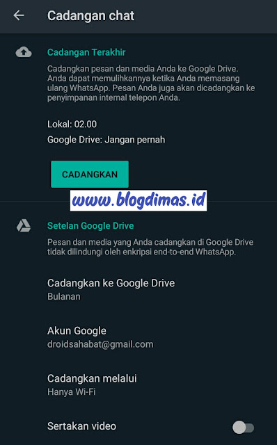 Cara Melihat Backup Whatsapp Di Google Drive