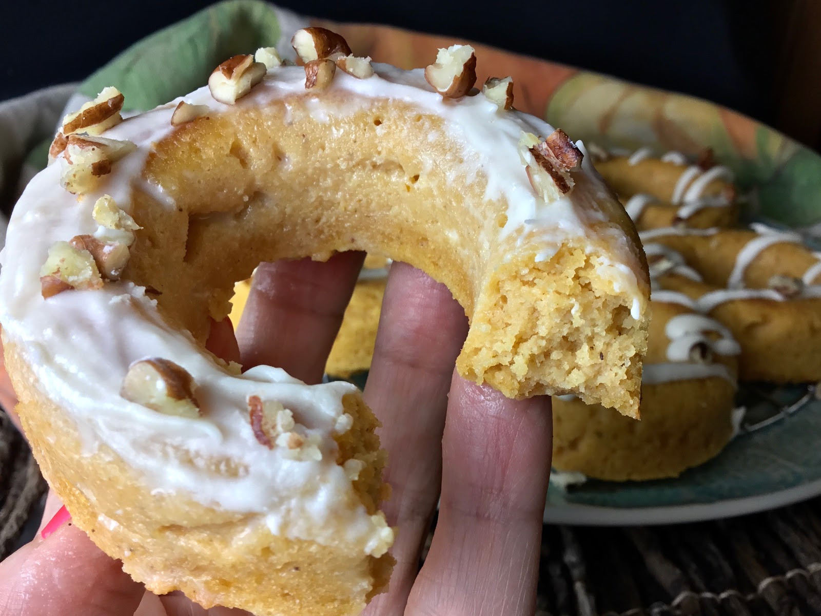 Food Fitness by Paige Sour Cream Pumpkin Donuts