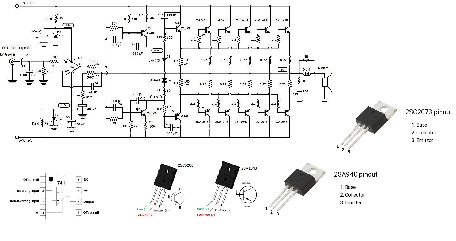 1000W Audio amplifier | 4 ohm speaker