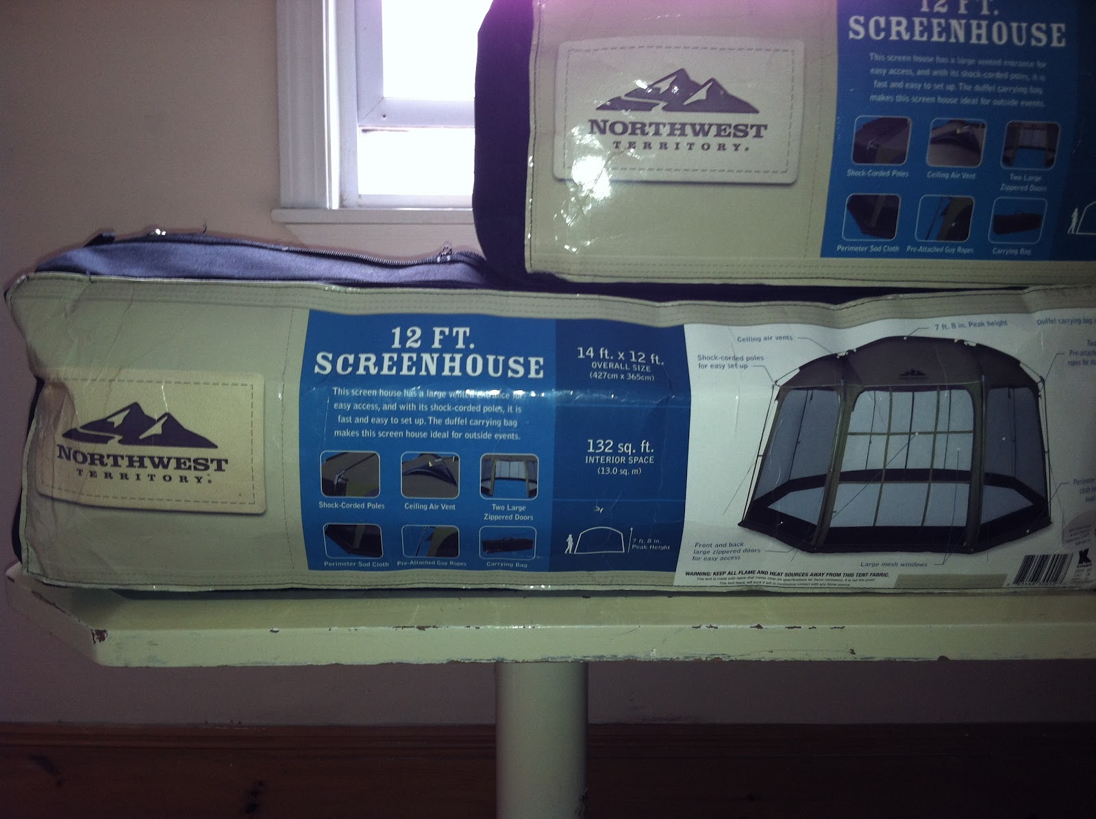 4 Northwest Territory Tent (1 15*15 with porch, 2 12*12, 1 SHOWER AND