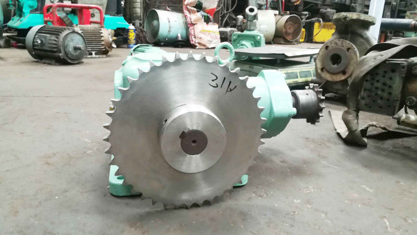 Products Tsubaki Miter Gear Box (TypeED7B201LRY Ratio 12) from Japan