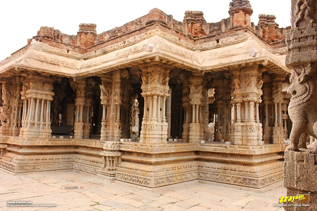 The magnificent Vithala temple pavilion, Hampi