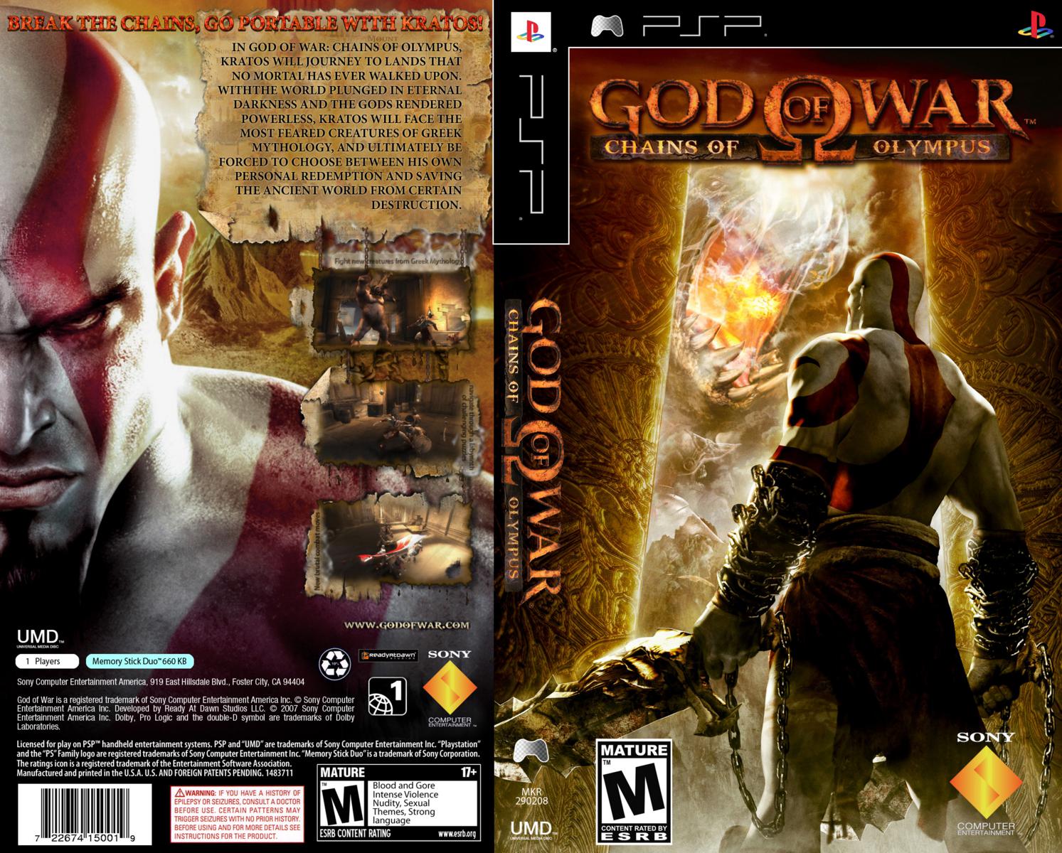 Jogo God of War: Chains Of Olympus - PSP - MeuGameUsado