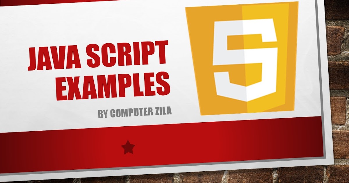 Java Script Examples step by step with Codes - Computer Zila