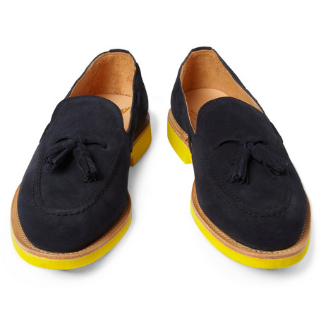alphabetical: Mark McNairy Contrast Sole Suede Loafers