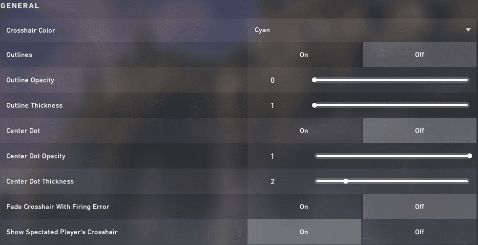Valorant Dot Crosshair With Outline