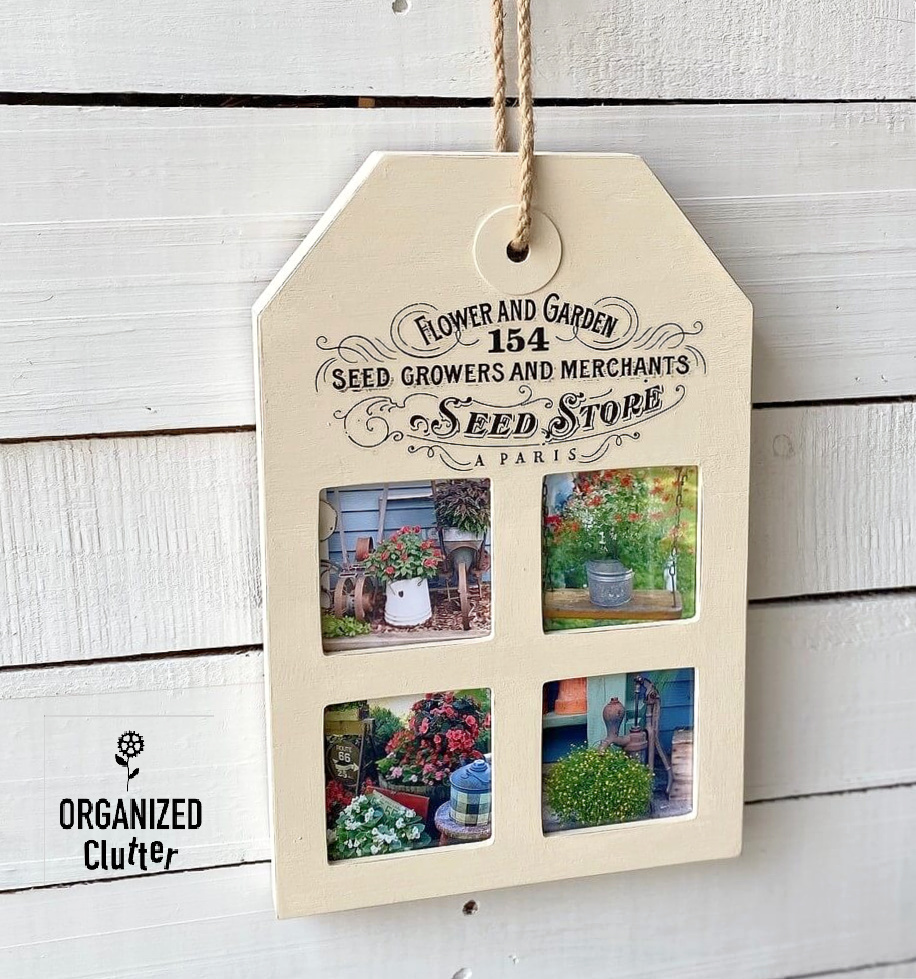 Repurposing A Dollar General Family Photo Collage Frame For Flower