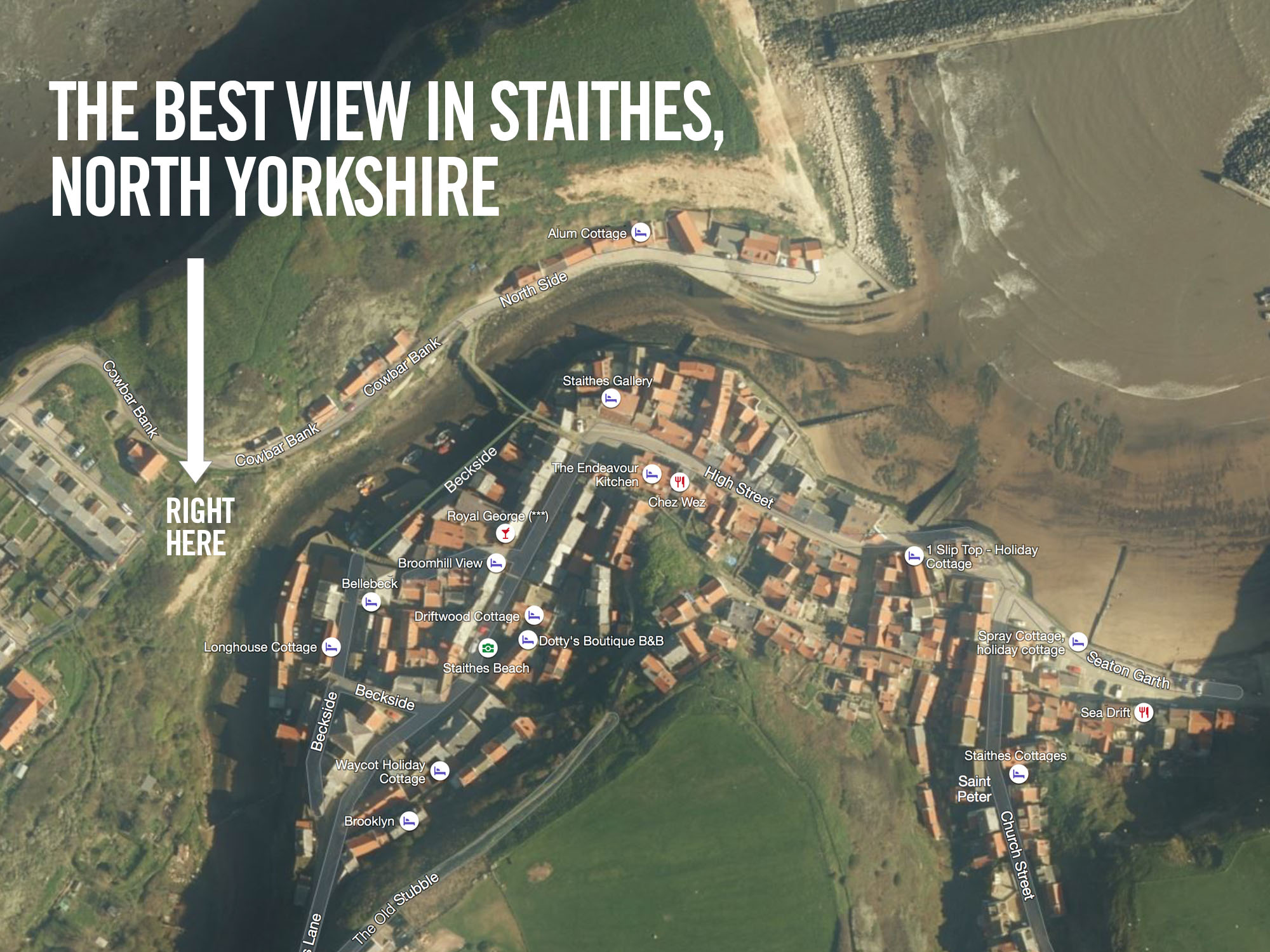 Best view Staithes cottages North Yorkshire best view accommodation UK England Fishing Old Jacks Boat