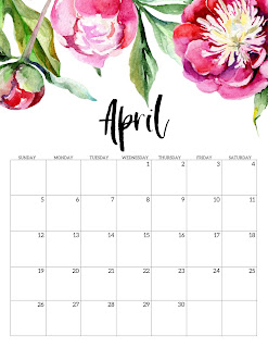 Free Printable Calendar April 2020