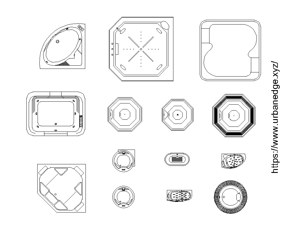 Toilet Detail With Jacuzzi Detail Drawing In Dwg Auto vrogue.co