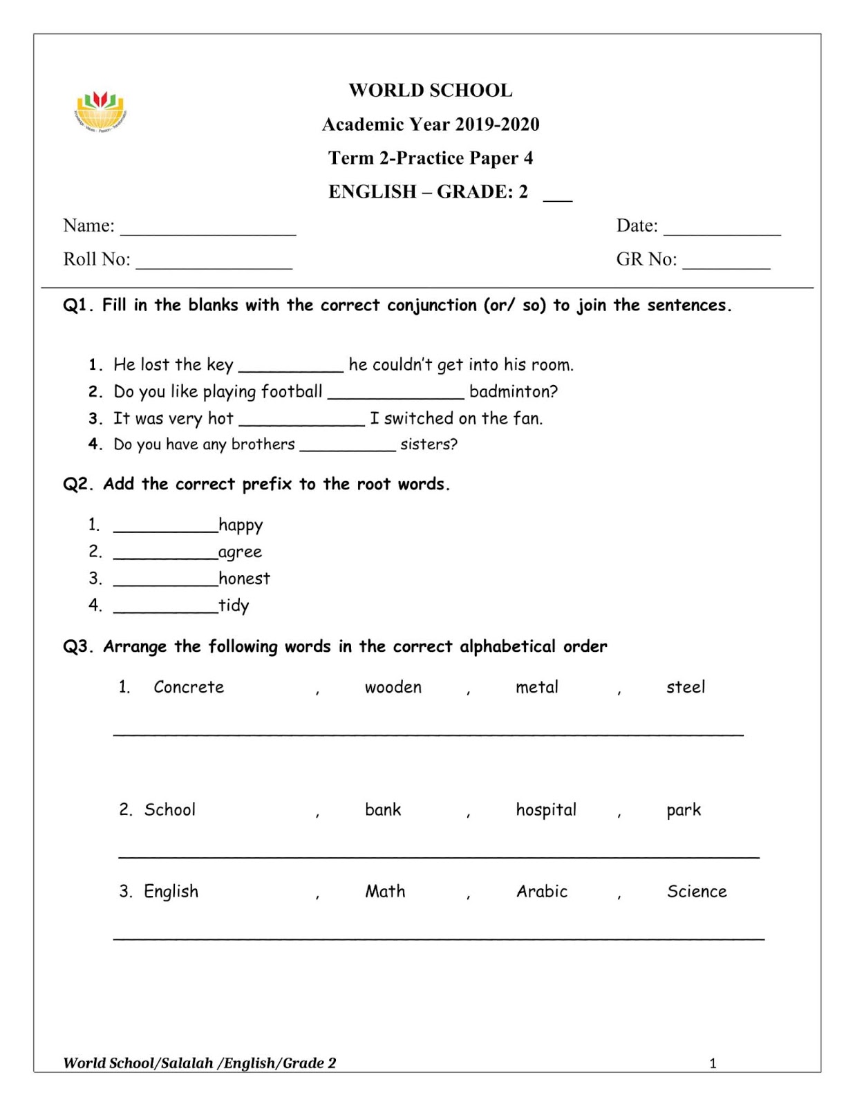 birla-world-school-oman-homework-for-grade-2-as-on-24-03-2020