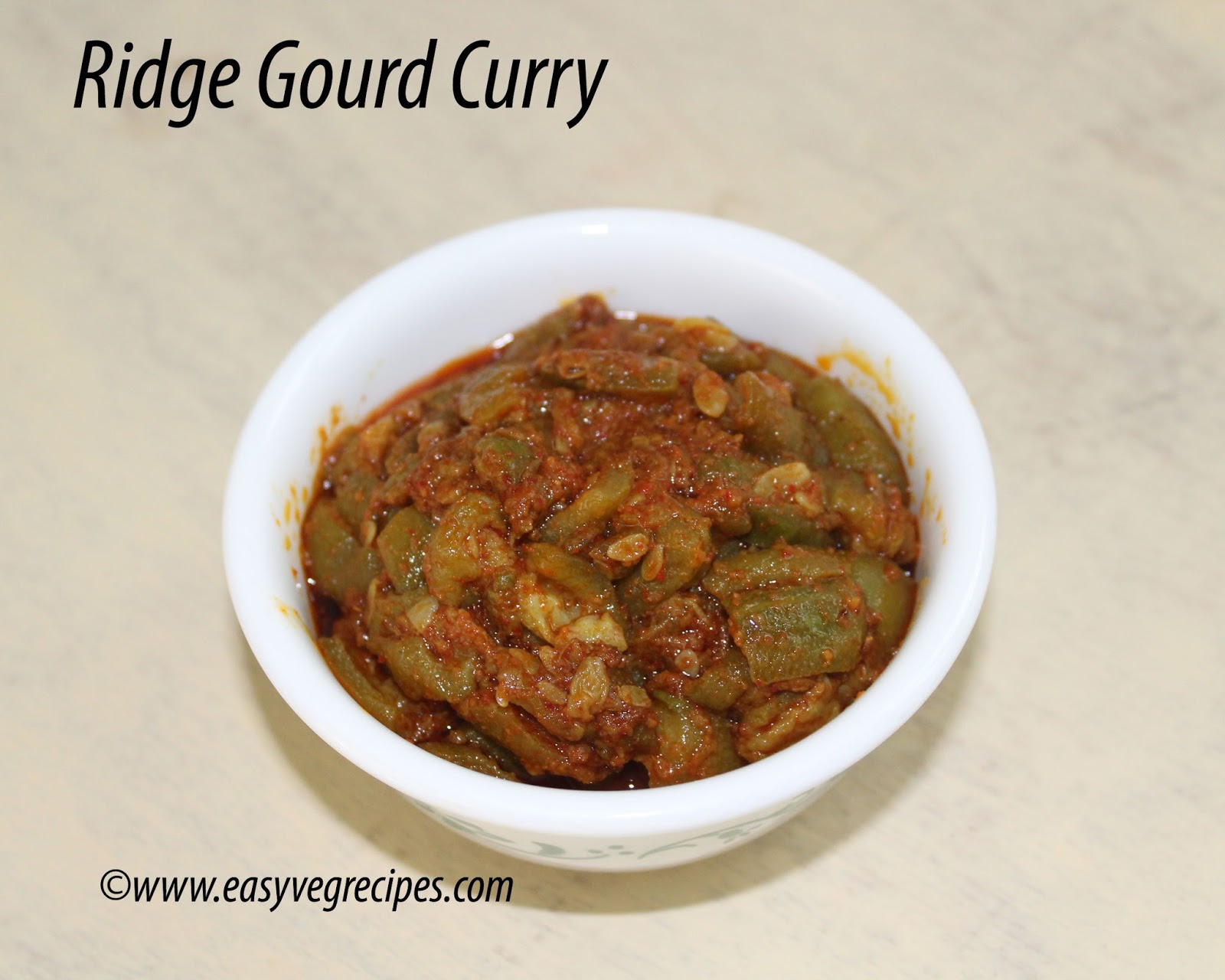 Ridge Gourd Curry