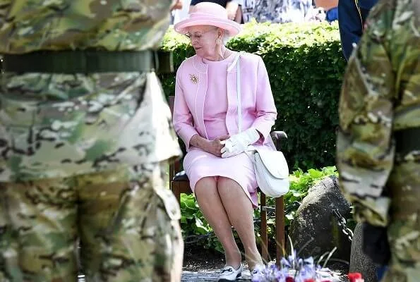 Queen Margrethe visited Hvidsten town to attend the memorial service of the resistance group Hvidsten Group