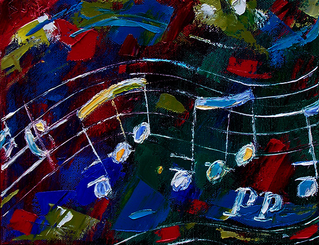 Debra Hurd Original Paintings AND Jazz Art: Abstract music Beethoven