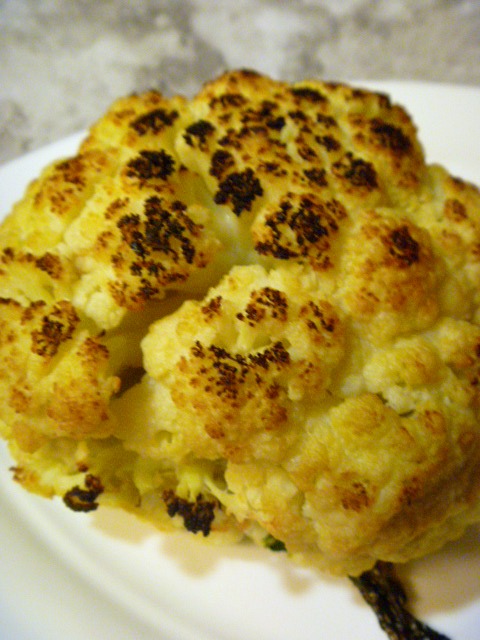 Stonefire Grill's Roasted Cauliflower with Tahini Sauce - one of the BEST side dishes around! Slice of Southern