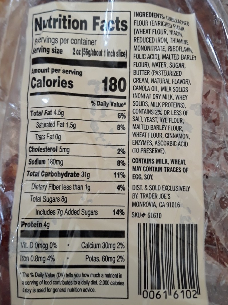 What's Good at Trader Joe's? Trader Joe's Hand Twisted Cinnamon Sugar Bread