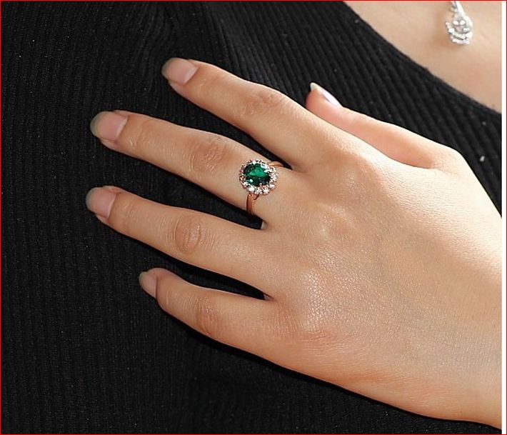 LATEST DESIGNS GOLD JEWELLERY green stone Gold Plated Ring