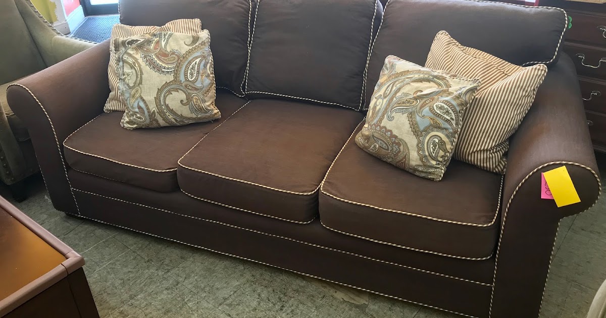 Uhuru Furniture & Collectibles Dark Brown Sofa with Accent Pillows