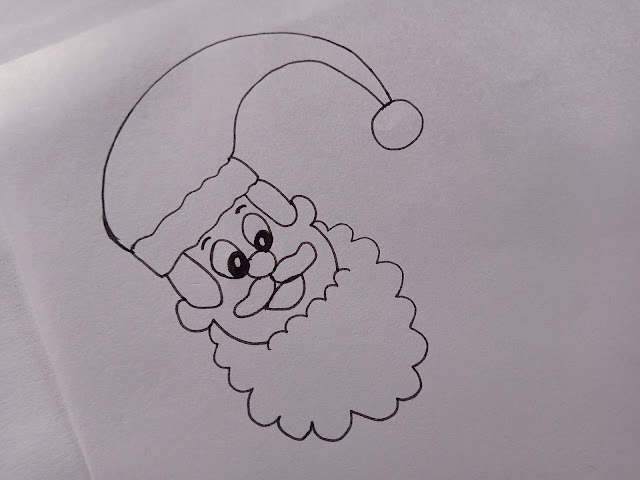 Santa claus drawing (sketching + vector) Dear Study: Santa Claus face drawing images | How To Draw Santa Claus