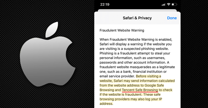 apple safari safebrowsing tencent