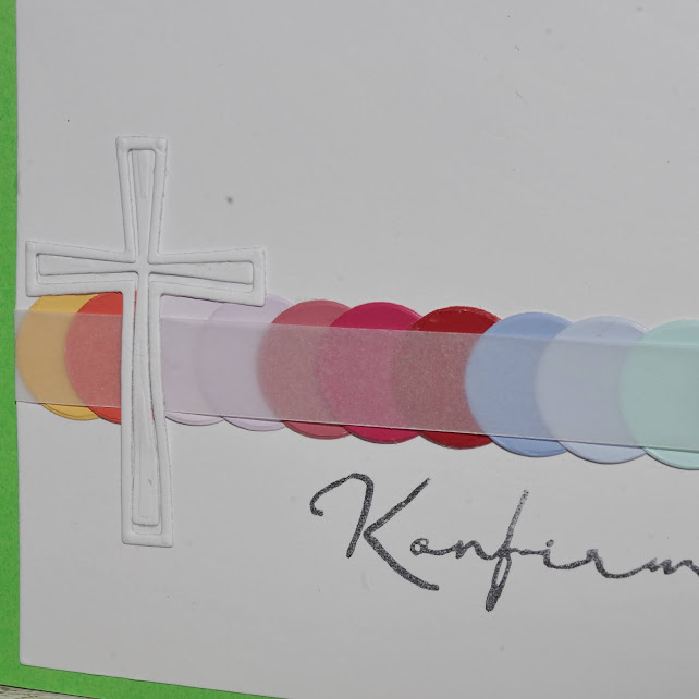 [DIY] Regenbogen-Kreuz | Kommunions-Karte mit Transparentpapier