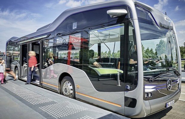 Em fase de teste, ônibus autônomo vai circular na Esplanada dos Ministérios 1 future bus mercedes