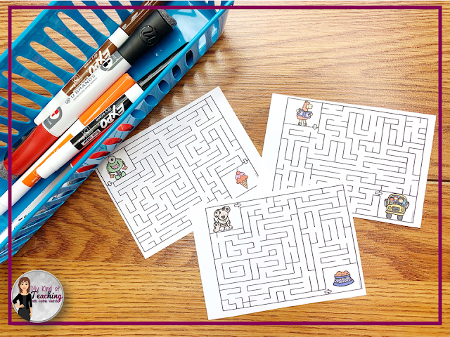 My Kind of Teaching: Fourth Grade Morning Tubs for August