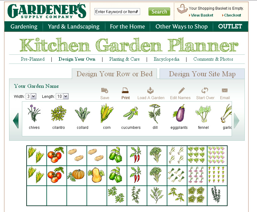 gardeners supply garden planner