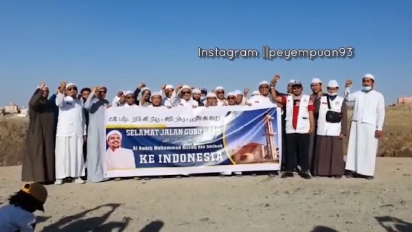 Beredar di Medsos, Video Ucapan Selamat Jalan HRS ke Indonesia