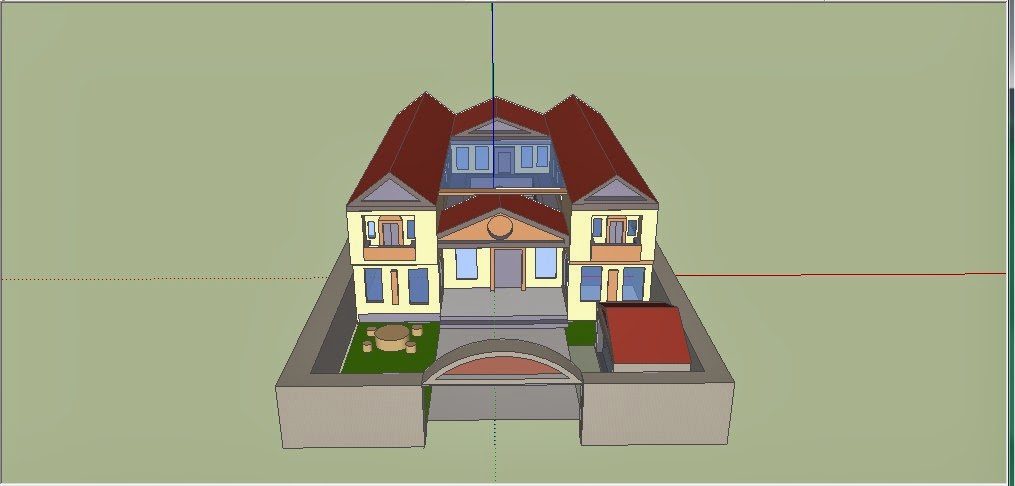 Gambar Desain Rumah Sketchup Inilah Hasil Mewah Yg Buat Menggunakan