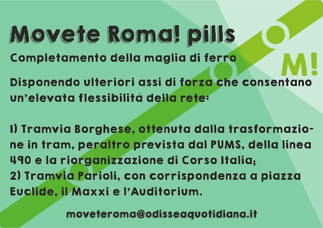 Movète Roma Pillola, numero 22:  il completamento della maglia centrale