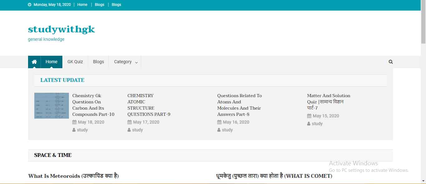 Anything to know 5 sites for General Knowledge