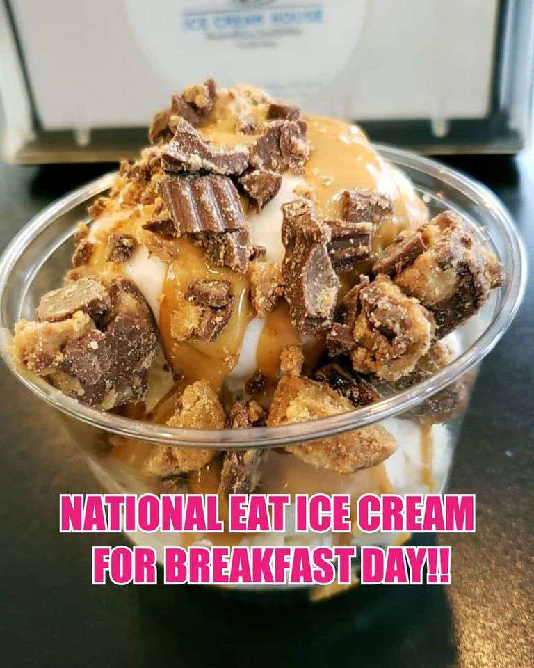 National Eat Ice Cream for Breakfast Day Wishes for Whatsapp