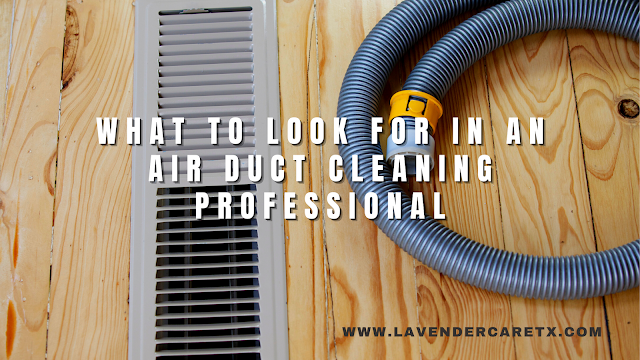 What to Look for in an Air Duct Cleaning Professional