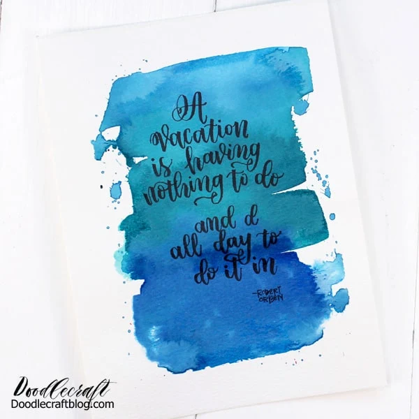 How to Paint a Watercolor Wash Background