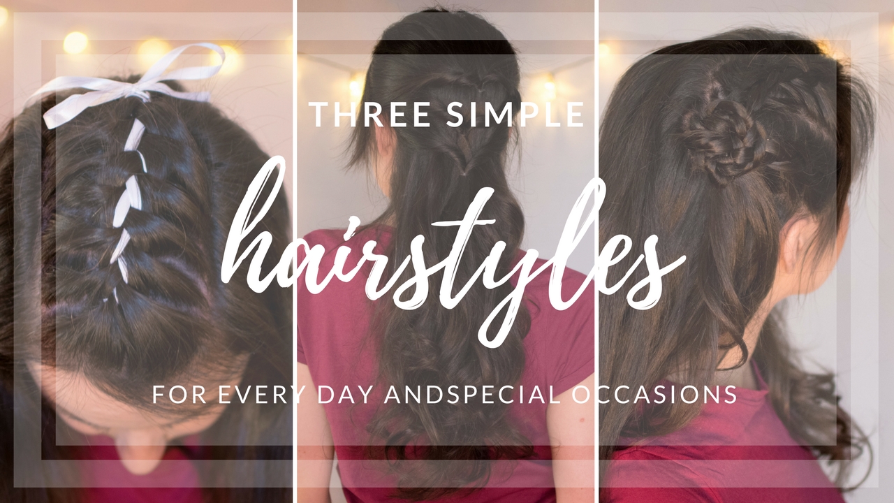J M Three Simple Hairstyles For Everyday Or Special Occasion J M