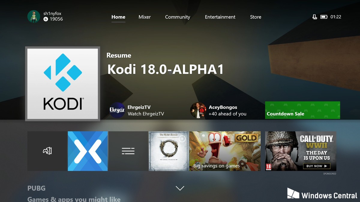 KODI disponible para XBOX ONE PLUGINSXBMC