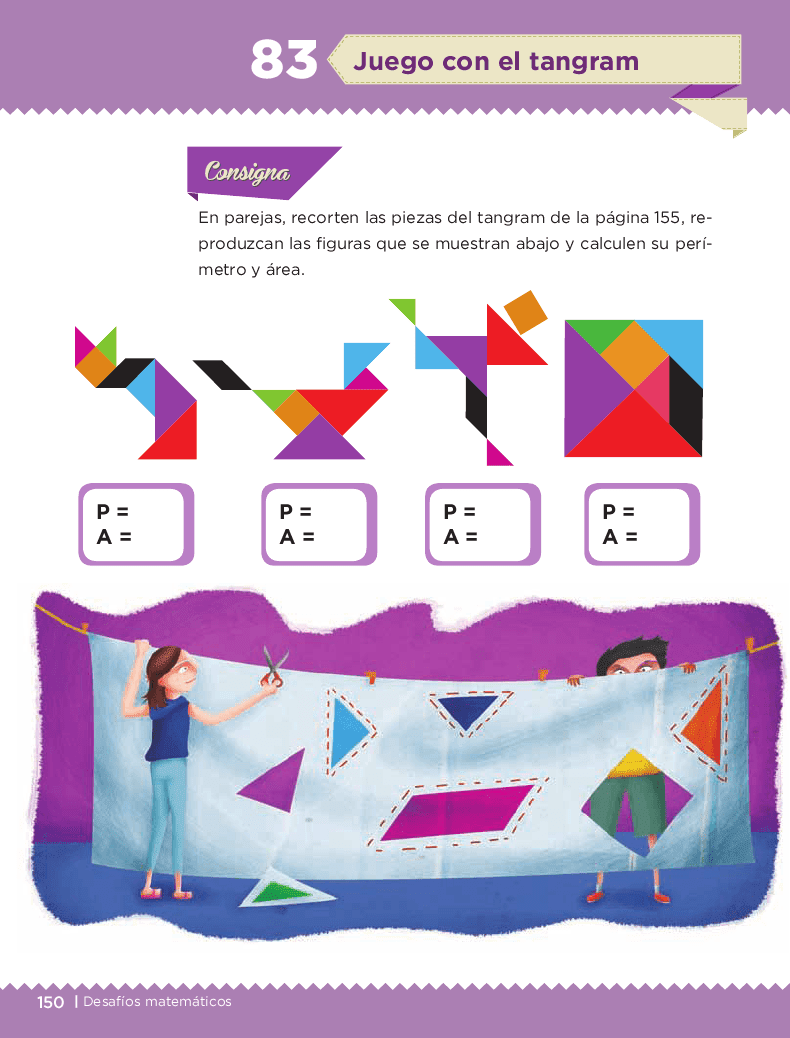 Juego con el tangram - Desafíos matemáticos 6to Bloque 5to 2014-2015 