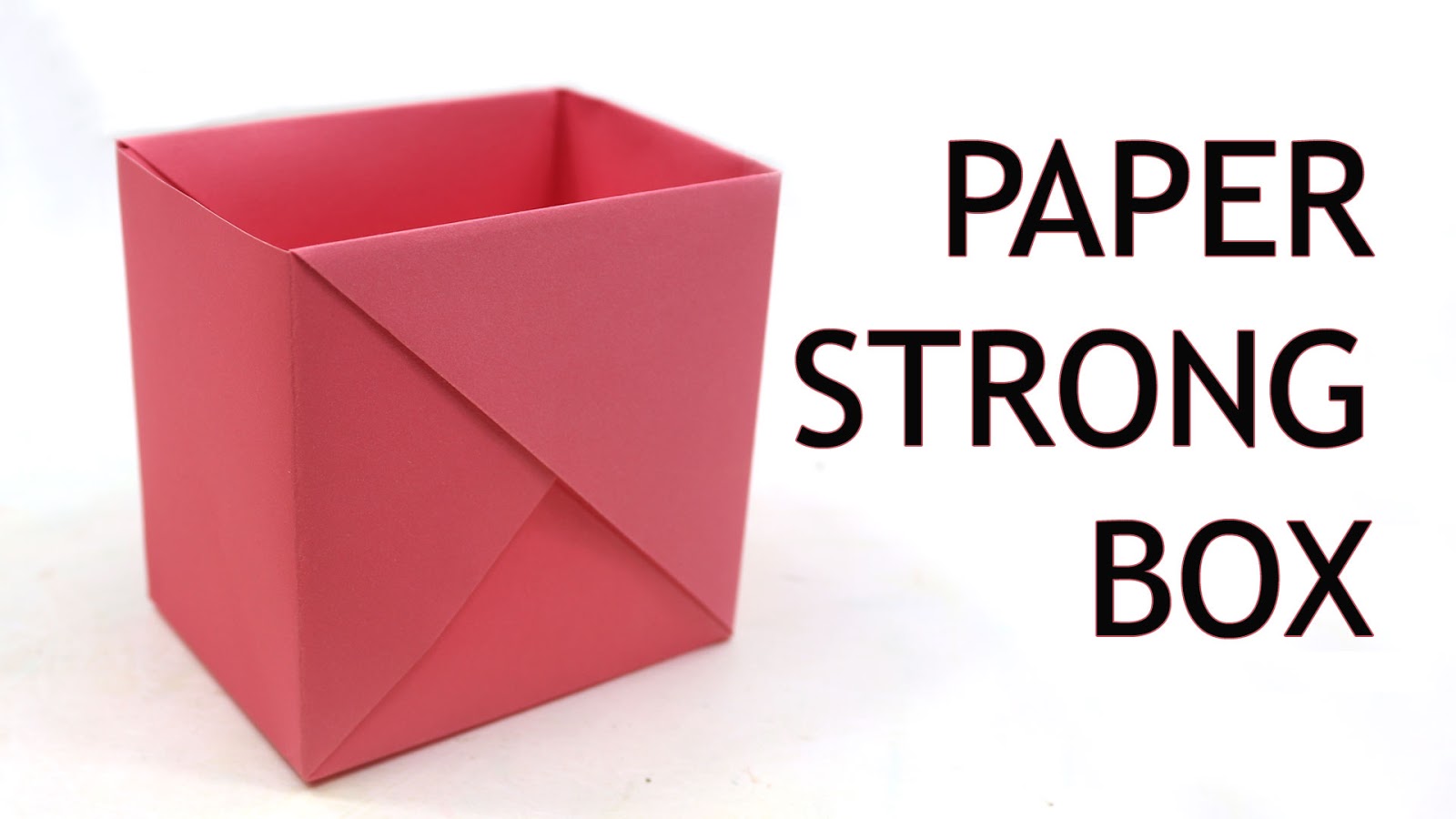 How to Make a Strong Box from Paper Origami Box Folding