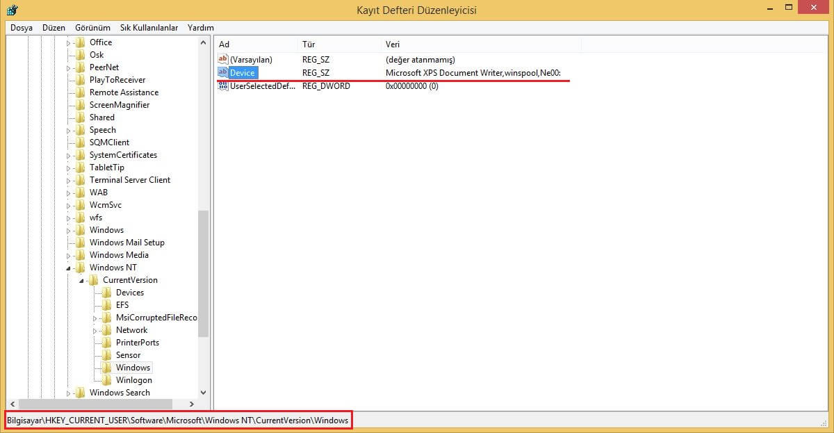Regedit Ayarları Windows 7 XP Vista Bilgisayar Sorunları Virüsleri