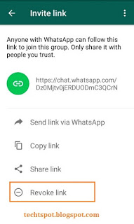 Revoke Whatsapp Group Join Link 4
