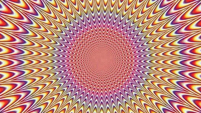 11 Ilusi  Optik Karena Pola Warna Cahaya dan Perspektif 