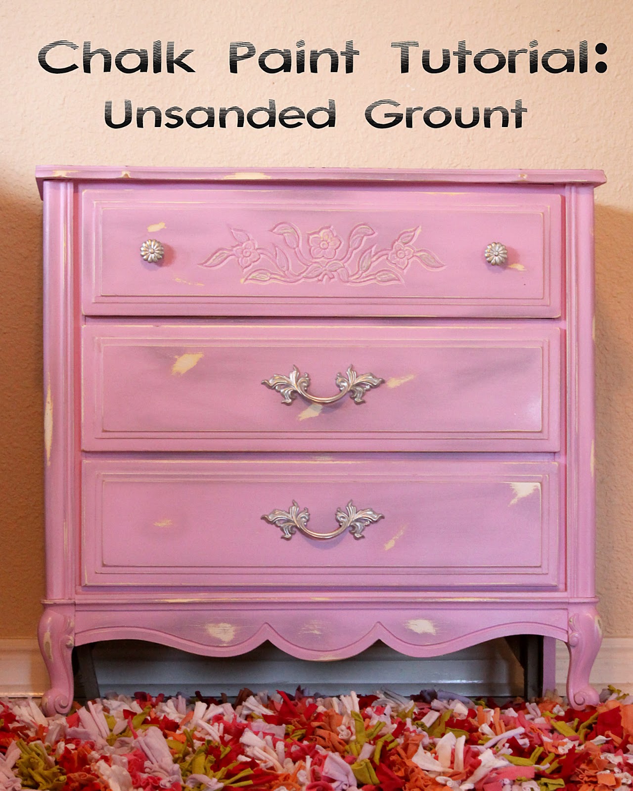 Amy's Craft Bucket Unsanded Grout Chalk Paint UpcycledDresser