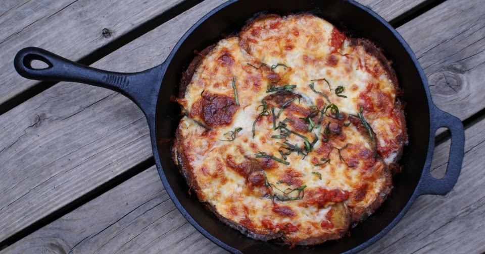Cast Iron Eggplant Parmesan The Two Bite Club