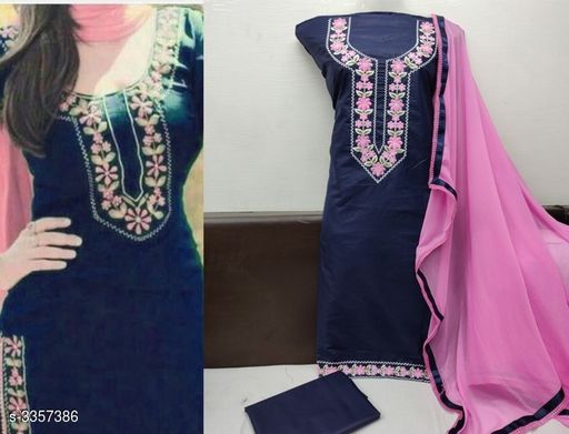 Blue suit & dress material: Free COD WhatsApp+919199626046