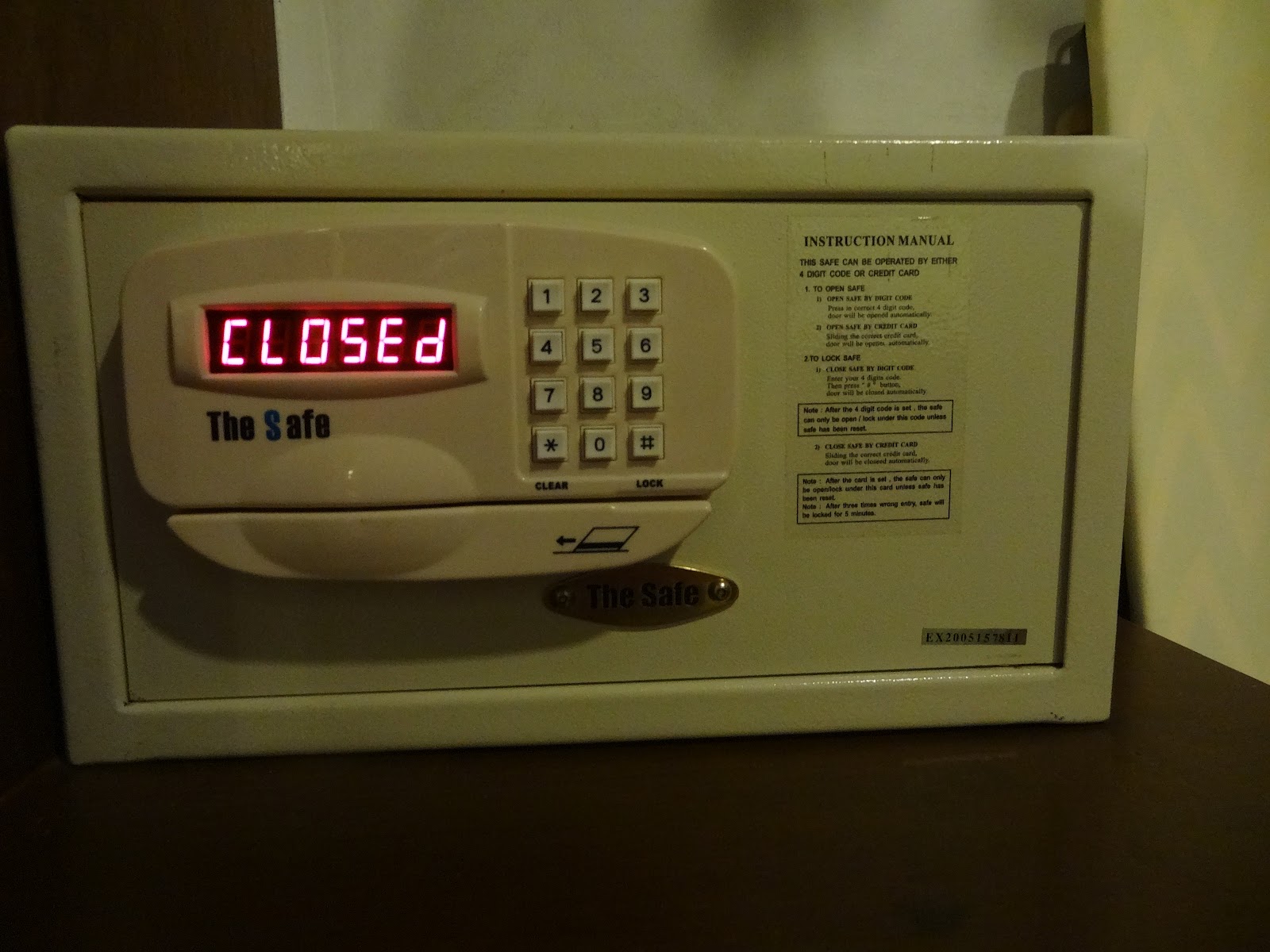 Malaysian Meanders Cracking the Hotel Safe